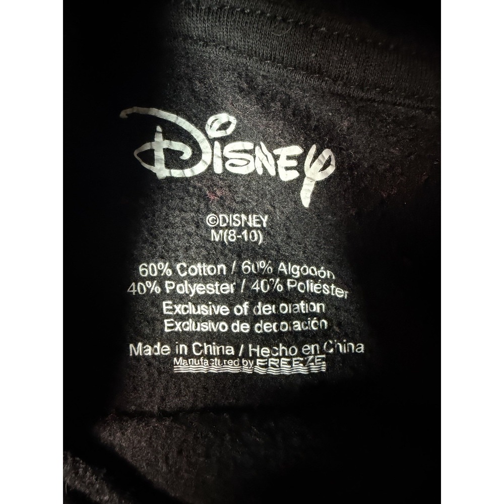 Disney Alice‎ In Wonderland Hoodie Womens Medium Black Stay Curious Pullover - Picture 3 of 7